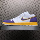 unisex jumpman jordan one low white purple athleisure fashion trend sneakers with shoes box