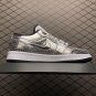 unisex jumpman jordan one low silver athleisure fashion trend sneakers with shoes box