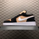 unisex jumpman jordan one low black orange athleisure fashion trend sneakers with shoes box