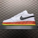 unisex jumpman jordan one low Mandarin duck athleisure fashion trend sneakers with shoes box