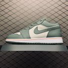 unisex jumpman jordan one low Bean paste green athleisure fashion trend sneakers with shoes box