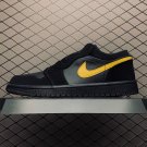 unisex jumpman jordan one low black athleisure fashion trend sneakers with shoes box