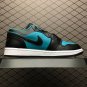unisex jumpman jordan one low black blue athleisure fashion trend sneakers with shoes box