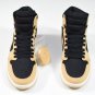 unisex jumpman jordan one high black yellow athleisure fashion trend sneakers with shoes box