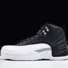 unisex jumpman jordan twelve black white athleisure fashion trend sneakers with shoes box