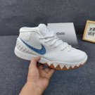 unisex swoosl logo kyrie irving one white blue combat basketball sneakers with shoes box