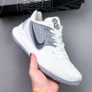 unisex swoosl logo kyrie irving low two white grey combat basketball sneakers with shoes box