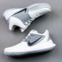 unisex swoosl logo kyrie irving low two white grey combat basketball sneakers with shoes box