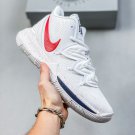 unisex swoosl logo kyrie irving five white red combat basketball sneakers with shoes box