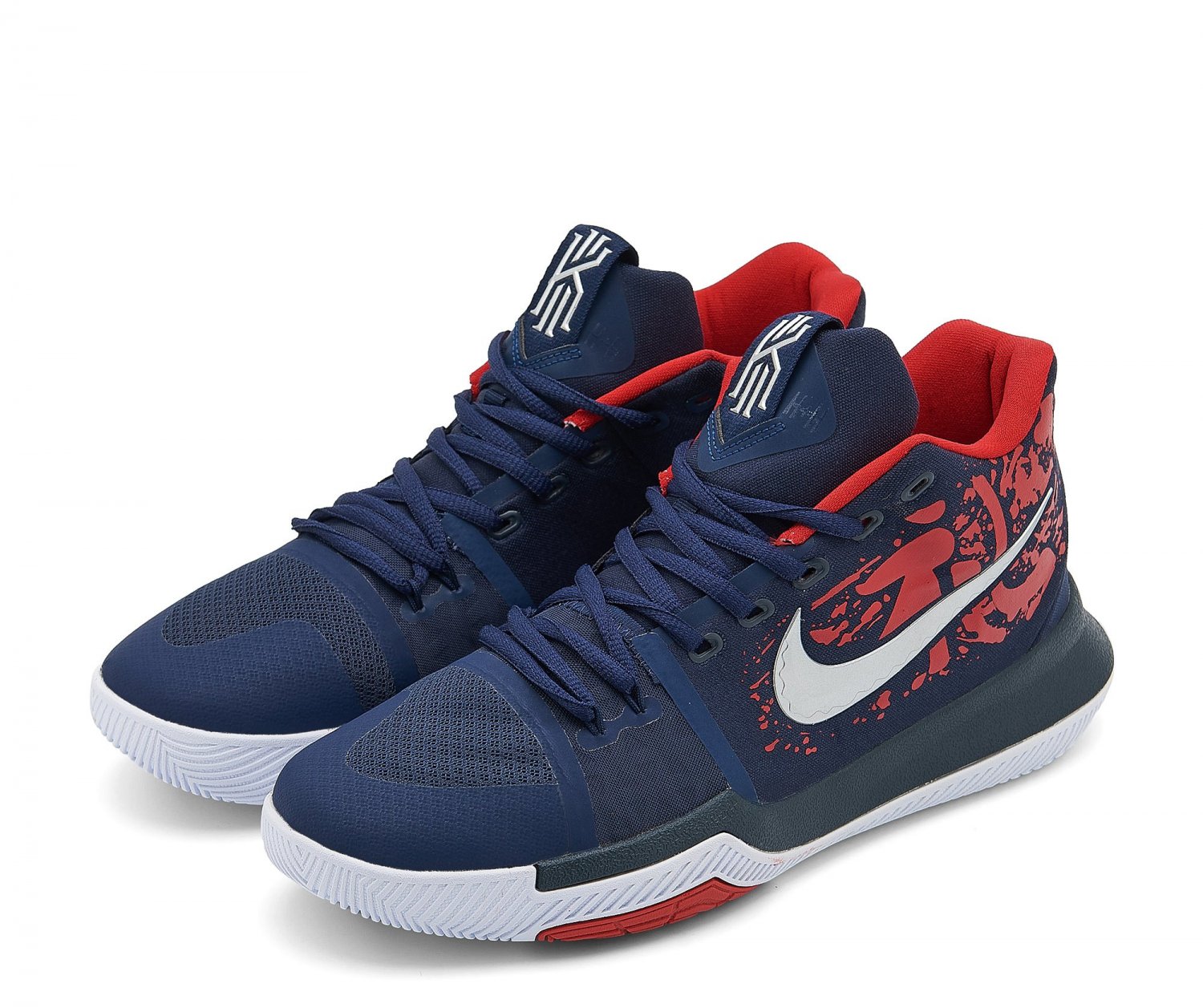 men's swoosl logo kyrie irving three samurai combat basketball sneakers ...