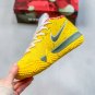 men's swoosl logo kyrie irving four yellow lobster combat basketball sneakers with shoes box