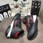 men's swoosl logo kyrie irving four black red combat basketball sneakers with shoes box