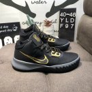 men's swoosl logo kyrie irving four black gold combat basketball sneakers with shoes box