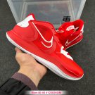 men's swoosl logo kyrie irving five low red combat basketball sneakers with shoes box
