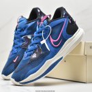 men's swoosl logo kyrie irving five low blue black combat basketball sneakers with shoes box