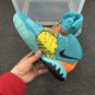 men's swoosl logo kyrie irving six blue combat basketball sneakers with shoes box