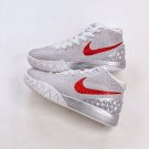 men's swoosl logo kyrie irving one silver red combat basketball sneakers with shoes box