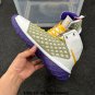 men's swoosl logo kobe bryant three grayish purple combat basketball sneakers with shoes box