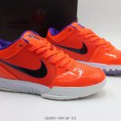 men's swoosl logo kobe bryant four orange combat basketball sneakers with shoes box