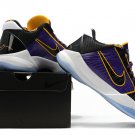 men's swoosl logo Kobe Bryant five lakers combat basketball sneakers with shoes box