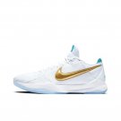 men's swoosl logo Kobe Bryant five white gold combat basketball sneakers with shoes box
