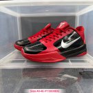 men's swoosl logo Kobe Bryant five red black combat basketball sneakers with shoes box