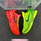 unisex swoosl logo Kobe Bryant six two-tone red/green combat basketball sneakers with shoes box