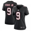 women's Atlanta Falcons 9 Michael Penix Jr. Jersey Black Football Throwback Limited Game