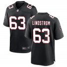 men's & kids Atlanta Falcons 63 Chris Lindstrom Jersey Black Throwback Football F.U.S.E. Limited
