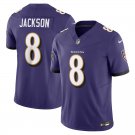 men's & kids Baltimore Ravens 8 Lamar Jackson Jersey Purple Football F.U.S.E. Limited Team Game