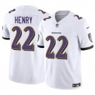 men's & kids Baltimore Ravens 22 Derrick Henry Jersey White Football F.U.S.E. Limited Team Game