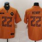 men's & youth Baltimore Ravens 22 Derrick Henry Jersey 2023 Brown Salute To Service Limited Football