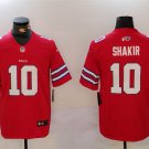 men's & kids Buffalo Bills 10 Khalil Shakir Jersey Red Football F.U.S.E. Limited Player Team Game
