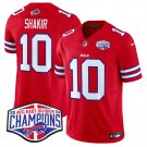 men's & kids Buffalo Bills 10 Khalil Shakir Jersey Red F.U.S.E. 2024 Champions Limited Football