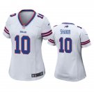 women's Buffalo Bills 10 Khalil Shakir Jersey White Football F.U.S.E. Limited Player Team Game