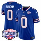 men's & kids Buffalo Bills 0 Keon Coleman Jersey Blue F.U.S.E. 2024 Champions Limited Football