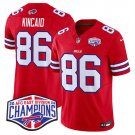 men's & kids Buffalo Bills 86 Dalton Kincaid Jersey Red F.U.S.E. 2024 Champions Limited Football