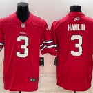 men's & kids Buffalo Bills 3 Damar Hamlin Jersey Red Football F.U.S.E. Limited Player Team Game