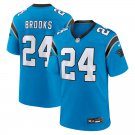 men's & kids Carolina Panthers 24 Jonathon Brooks Jersey Blue Football F.U.S.E. Limited Team Game