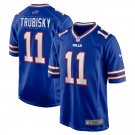 men's & kids Buffalo Bills 11 Mitchell Trubisky Jersey Blue Football F.U.S.E. Limited Team Game