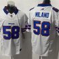 men's & kids Buffalo Bills 58 Matt Milano Jersey White Football F.U.S.E. Limited Player Team Game
