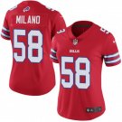 women's Buffalo Bills 58 Matt Milano Jersey Red Football F.U.S.E. Limited Player Team Game