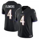 men's & kids Baltimore Ravens 4 Zay Flowers Jersey Black F.U.S.E. Football Limited Player Team Game