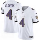 men's & kids Baltimore Ravens 4 Zay Flowers Jersey White F.U.S.E. Football Limited Player Team Game