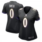 women's Baltimore Ravens 0 Roquan Smith Jersey Black F.U.S.E Football Limited Player Team Game