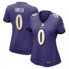 women's Baltimore Ravens 0 Roquan Smith Jersey Purple F.U.S.E Football Limited Player Team Game