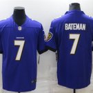 men's & kids Baltimore Ravens 7 Rashod Bateman Jersey Purple F.U.S.E. Football Limited Team Game