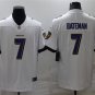 men's & kids Baltimore Ravens 7 Rashod Bateman Jersey White F.U.S.E. Football Limited Team Game