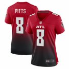 women's Atlanta Falcons 8 Kyle Pitts Jersey Red Football F.U.S.E. Limited Player Team Game