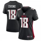 women's Atlanta Falcons 18 Kirk Cousins Jersey Black Football F.U.S.E. Limited Player Team Game